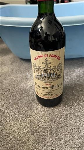 Bordeaux Lalande-de-pomerol Clos Des Moines 1990
