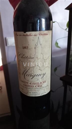 Bordeaux Saint-Émilion Grand Cru Château Marquey 1982