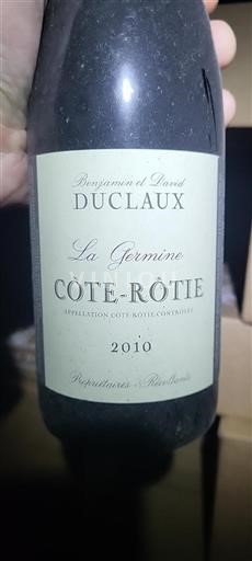 Rhône Valley Côte-Rôtie Benjamin Et David Duclaux La Germine 2010
