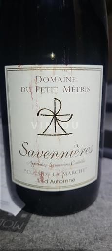 Loire Valley Savennières Domaine Petit Métris Clos de la Marche - Tré d'Automne 2018