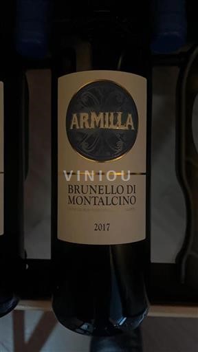 Vin Rouge sec Armilla 2017 Italie Toscane Brunello di Montalcino