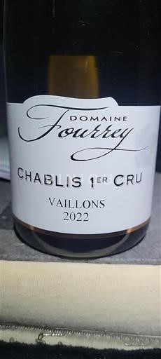Bourgogne Chablis Premier Cru Premier Cru Domaine Fourrey Vaillons 2022