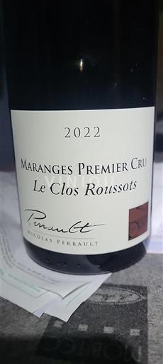 Burgund Maranges Premier Cru Nicolas Perrault Le Clos Roussots 2022