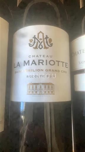 Bordeaux Saint-Émilion Grand Cru Château La Mariotte 2011