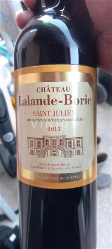 Bordeaux Saint-Julien Grand Cru Château Lalandeborie 2013