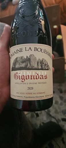 Rhône-dalen Gigondas Domaine La Bouïssière 2020