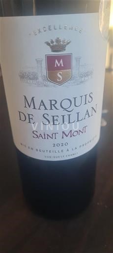 Sud-Ouest Saint-Mont Marquis De Seillan Excellence 2020