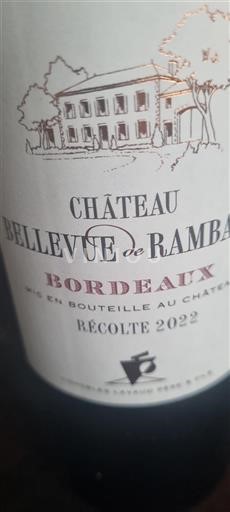 Bordeaux Château Bellevue De Ramba 2022