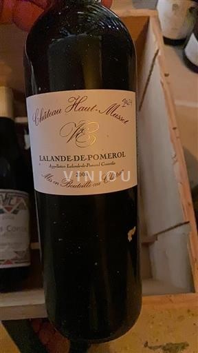 Bordeaux Lalande-de-Pomerol Château Hautmusset 2008