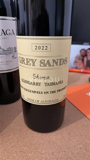 Tasmanie Grey Sands Shiraz 2022