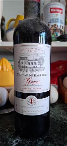 Bordeaux Graves Château Barrailh Rubis 2014