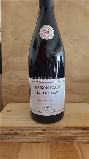 Vin Rouge sec Maison Gelin 2020 France Beaujolais Brouilly