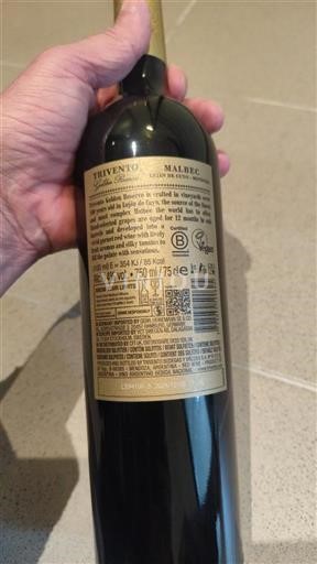 Vin Rouge sec Golden Reserve Trivento 2022 Argentine Mendoza