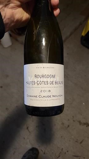 Borgogna Hautes Côtes de Beaune Domaine Claude Nouveau 2018