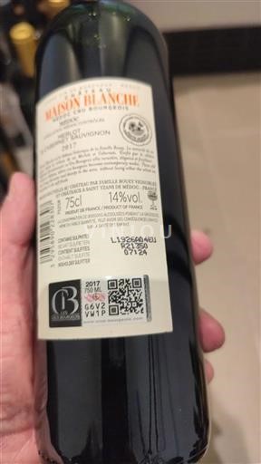 Bordeaux Médoc Cru Bourgeois Maison Blanche 2017