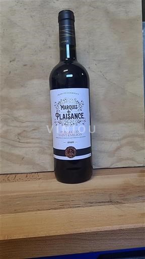 Bordeaux Puisseguin-saint-émilion Marquis De Plaisance 2020