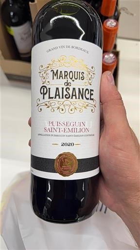 Bordeaux Puisseguin-saint-émilion Marquis De Plaisance 2020