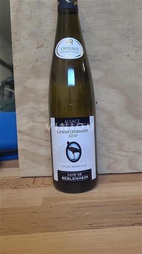 Alsace Gewurztraminer Cave De Beblenheim Storchengold 2020