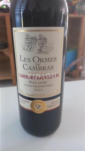 Languedoc in Roussillon Pays d'Oc Les Ormes De Cambra Cabernet Sauvignon 2020