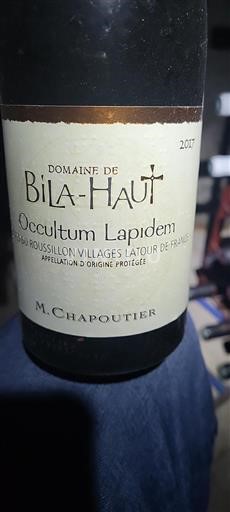 Roussillon Côtes du Roussillon Villages Domaine Bilahaut Occultum Lapidem 2017