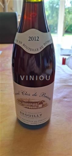 Beaujolais Brouilly Grand Clos De Briante 2012