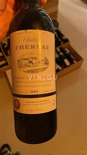 Bordeaux Lussac-saint-émilion Château Cherreau 2001