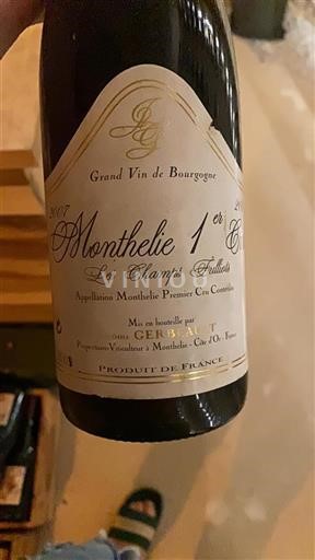 Bourgogne Ospecificerad Premier Cru Gérbeault Les Champs Fuillots 2007