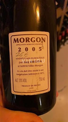 Beaujolais Morgon Guy Breton 2005