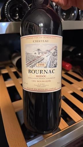 Bordeaux Médoc Cru Bourgeois Château Bournac 1998