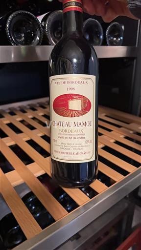 Bordeaux Château Mamou 1998