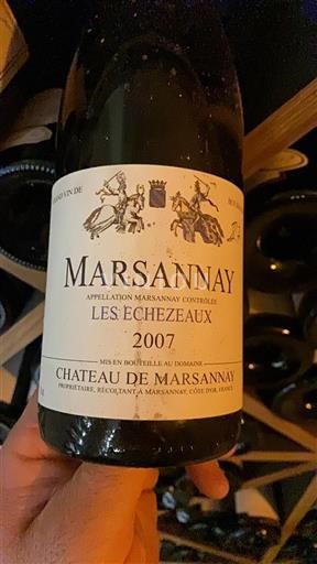 Bourgogne Marsannay Château Marsannay Les Échezeaux 2007