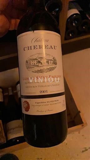 Bordeaux Lussac-saint-émilion Château Chéreau 2001