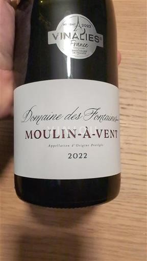 Beaujolais Moulin-à-vent Domaine Des Fontaines 2022