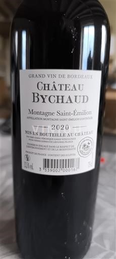 Bordeaux Montagne Saint-Émilion Château Bychaud 2020