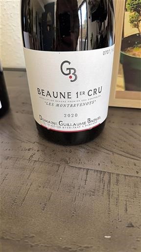 Burgundi Määrittelemätön Premier Cru Domaine Guillaume Baduel Les Montrevenots 2020