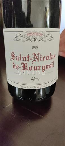 Údolí Loiry Saint-Nicolas-De-Bourgueil Domaine Villeret 2018