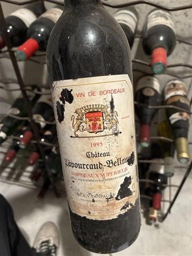 Bordeaux Bordeaux Supérieur Château Lapourcaudbellevue 1995