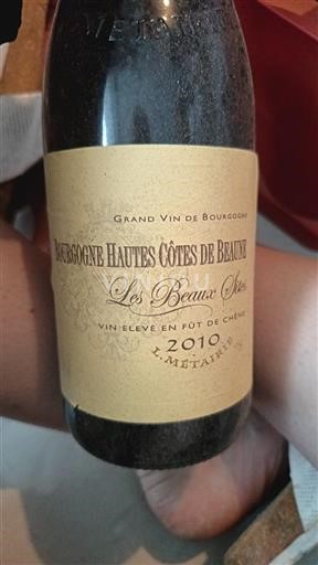 Borgoña Hautes Côtes de Beaune L.métairie Les Beaux Sites 2010