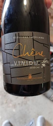 Vin Rouge sec Chêne Vignerons Ardéchois 2018 France Alsace