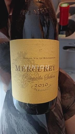 Borgogna Mercurey L. Métaire Réserve des Sablons 2010