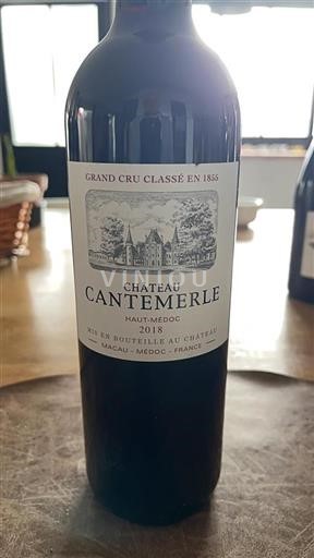 Bordeaux Haut-Médoc Grand Cru Château Cantemerle 2018