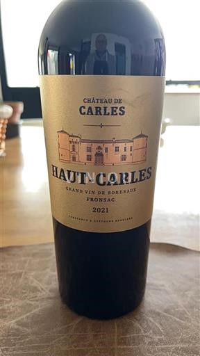 Bordeaux Fronsac Château Carles Haut-Carles 2021