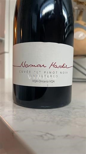 Vin Rouge sec Cuvée L Norman Hardie 2012 Canada Ontario Prince Edward County VQA