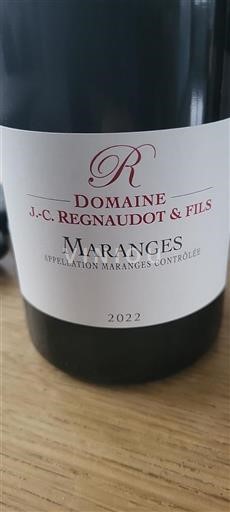 Bourgogne Maranges Domaine Jc. Regnaudot & Fils 2022
