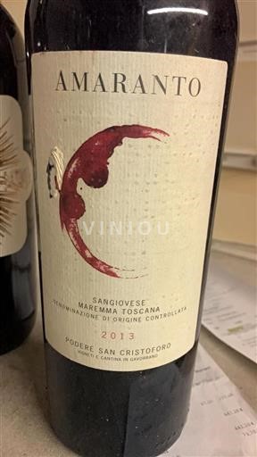 Toscana Non specificato Podere San Cristoforo Amaranto 2013
