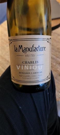 Bourgogne Chablis Benjamin Laroche La Manufacture Icke årgångsbetecknad