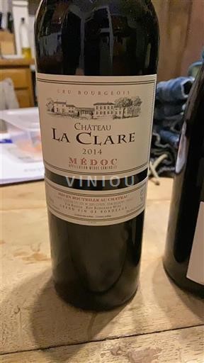 Bordeaux Médoc Cru Bourgeois Château La Clare 2014