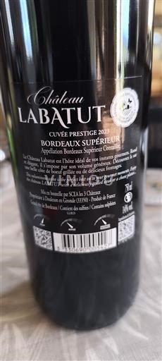 Bordeaux Bordeaux Supérieur Château Labatut CUVEE PRESTIGE 2023
