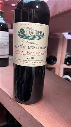 Bordeaux Saint-Émilion Grand Cru Grand Cru Vieux Lescours 2018