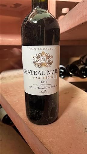 Bordeaux Haut-Médoc Cru Bourgeois Château Martin 2018